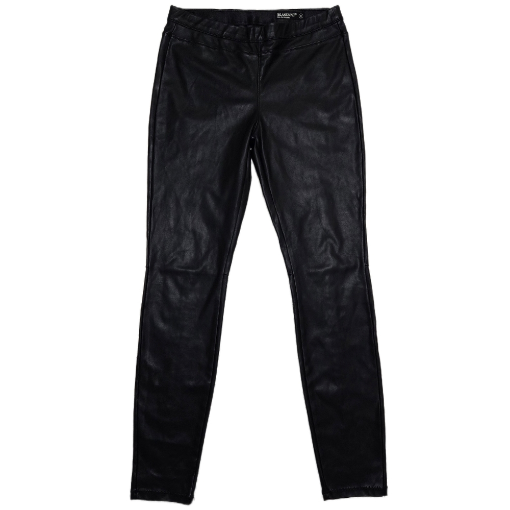 Blank NYC Black Vegan Leather Pull-On Leggings Size 29